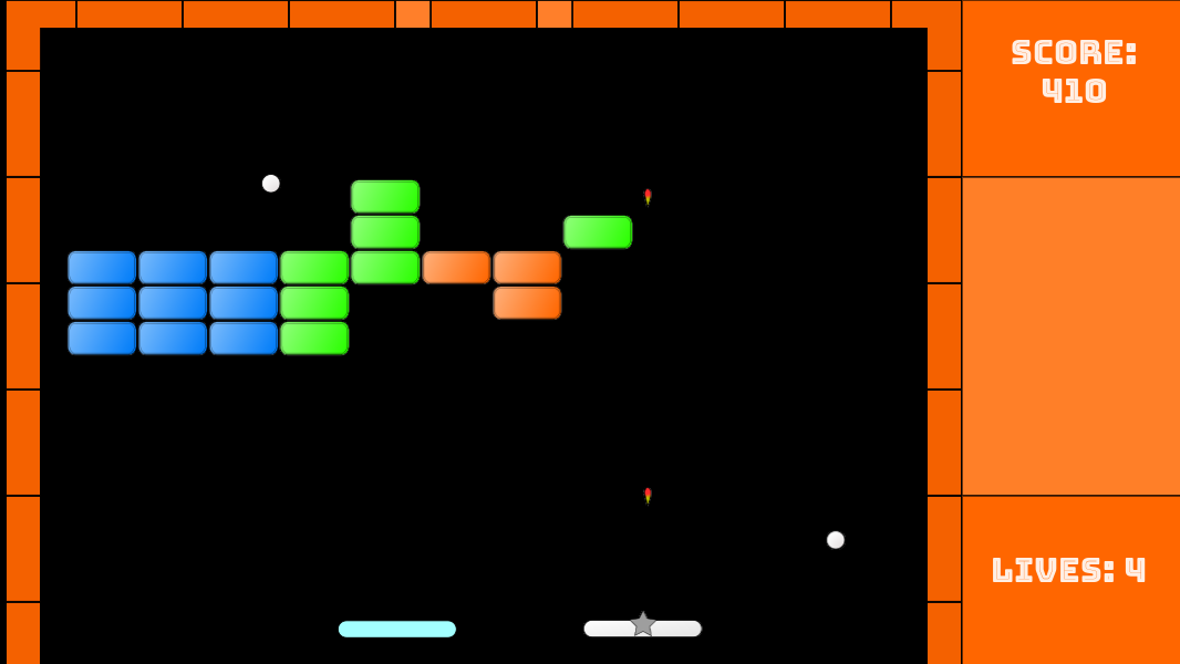 Player with weapon powerup Player with weapon powerup